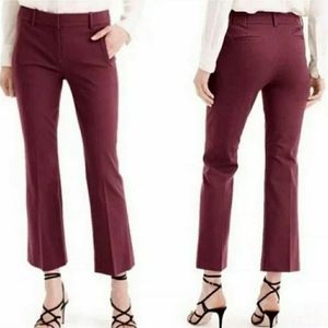 J. Crew Burgundy Teddi Pant Size 6